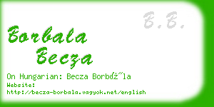borbala becza business card